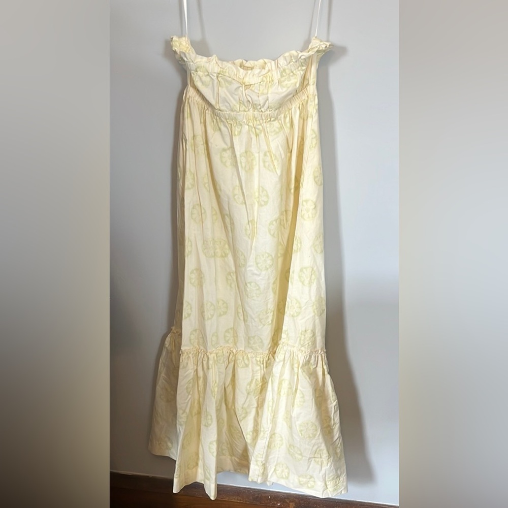 Free People Strapless Cream Dress